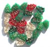 25 17mm Glass Christmas Tree Mix Pack